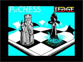 Title screen of Psi Chess on the Sinclair ZX Spectrum.
