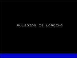Title screen of Pulsoids on the Sinclair ZX Spectrum.