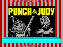 Title screen of Punch And Judy on the Sinclair ZX Spectrum.