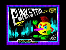 Title screen of Punk Star on the Sinclair ZX Spectrum.