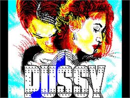 Title screen of Pussy - Love Story From Titanic on the Sinclair ZX Spectrum.