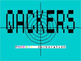 Title screen of Quackers on the Sinclair ZX Spectrum.