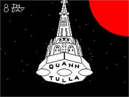 Title screen of Quann Tulla on the Sinclair ZX Spectrum.