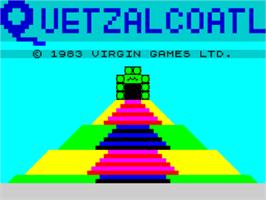 Title screen of Quetzalcoatl on the Sinclair ZX Spectrum.