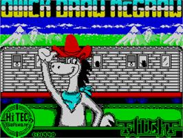 Title screen of Quick Draw Mcgraw on the Sinclair ZX Spectrum.