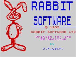 Title screen of Race Fun on the Sinclair ZX Spectrum.