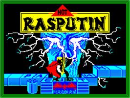 Title screen of Rasputin on the Sinclair ZX Spectrum.