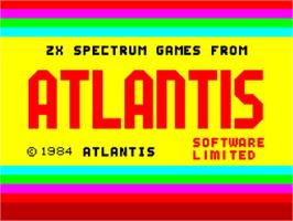Title screen of Rattler on the Sinclair ZX Spectrum.