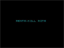 Title screen of Rentakill Rita on the Sinclair ZX Spectrum.