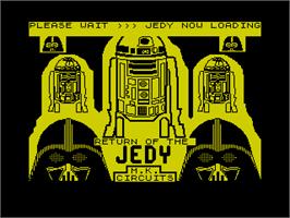 Title screen of Return Of The Jedy on the Sinclair ZX Spectrum.