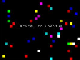 Title screen of Reveal on the Sinclair ZX Spectrum.
