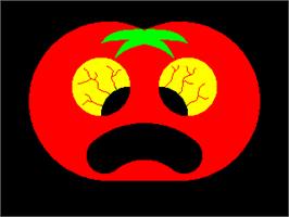 Title screen of Revenge Of The Killer Tomatoes on the Sinclair ZX Spectrum.