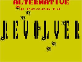 Title screen of Revolver on the Sinclair ZX Spectrum.