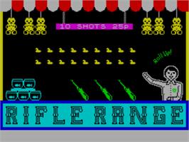 Title screen of Rifle Range on the Sinclair ZX Spectrum.