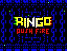 Title screen of Ringo on the Sinclair ZX Spectrum.