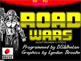 Title screen of Roadwars on the Sinclair ZX Spectrum.
