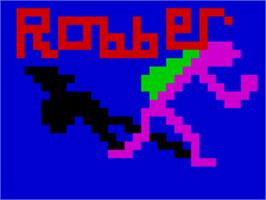 Title screen of Robber on the Sinclair ZX Spectrum.