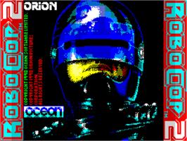 Title screen of Robocop 2 on the Sinclair ZX Spectrum.