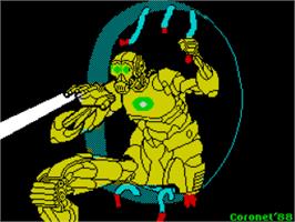 Title screen of Robot Scape on the Sinclair ZX Spectrum.
