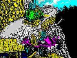 Title screen of Rock'n Roller on the Sinclair ZX Spectrum.