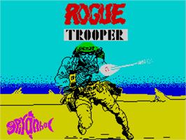 Title screen of Rogue Trooper on the Sinclair ZX Spectrum.