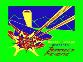 Title screen of Rommel's Revenge on the Sinclair ZX Spectrum.