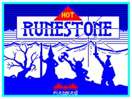 Title screen of Runestone on the Sinclair ZX Spectrum.