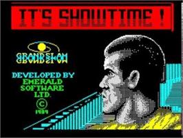 Title screen of Running Man on the Sinclair ZX Spectrum.