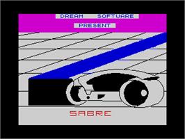 Title screen of Sabre on the Sinclair ZX Spectrum.