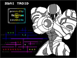 Title screen of Sami Troid on the Sinclair ZX Spectrum.