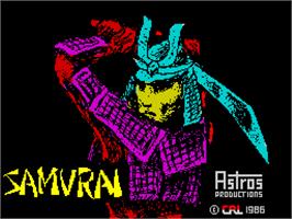 Title screen of Samurai on the Sinclair ZX Spectrum.
