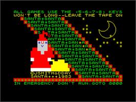 Title screen of Santa on the Sinclair ZX Spectrum.