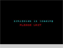 Title screen of Schizoids on the Sinclair ZX Spectrum.