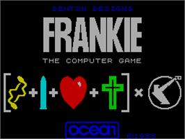 Title screen of Seymour Goes to Hollywood on the Sinclair ZX Spectrum.