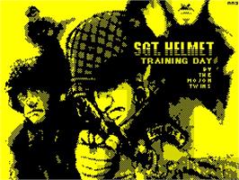 Title screen of Sgt. Helmet - Training Day on the Sinclair ZX Spectrum.