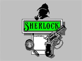 Title screen of Sherlock on the Sinclair ZX Spectrum.