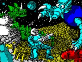 Title screen of Sideral War on the Sinclair ZX Spectrum.