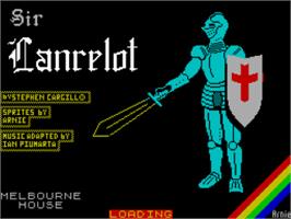 Title screen of Sir Lancelot on the Sinclair ZX Spectrum.