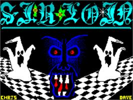 Title screen of Sir Loin on the Sinclair ZX Spectrum.