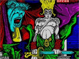 Title screen of Sirwood on the Sinclair ZX Spectrum.