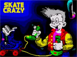 Title screen of Skate Crazy on the Sinclair ZX Spectrum.