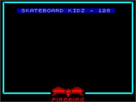 Title screen of Skateboard Kidz on the Sinclair ZX Spectrum.