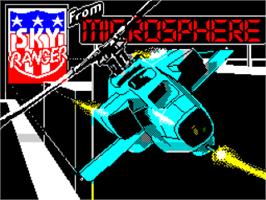 Title screen of Sky Ranger on the Sinclair ZX Spectrum.