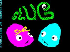 Title screen of Slug on the Sinclair ZX Spectrum.