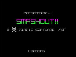 Title screen of Smash Out! on the Sinclair ZX Spectrum.