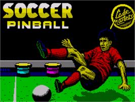 Title screen of Soccer Pinball on the Sinclair ZX Spectrum.