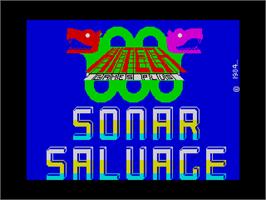 Title screen of Sonar Salvage on the Sinclair ZX Spectrum.