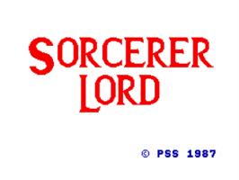 Title screen of Sorcerer Lord on the Sinclair ZX Spectrum.