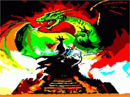 Title screen of Sorcerer Of Claymorgue Castle on the Sinclair ZX Spectrum.