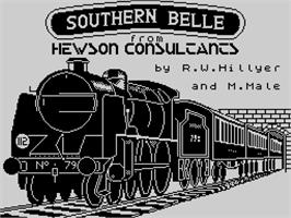 Title screen of Southern Belle on the Sinclair ZX Spectrum.